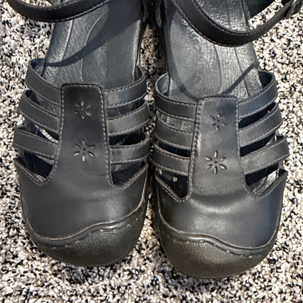 Keen Sandals Black Karlie Strappy Leather Women’s Size 10.5 - Picture 2 of 8